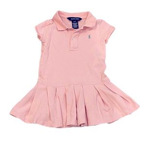 Ralph Lauren Dress Pink Pleated Pretty Country Club Tennis Golf Girls Size 2T